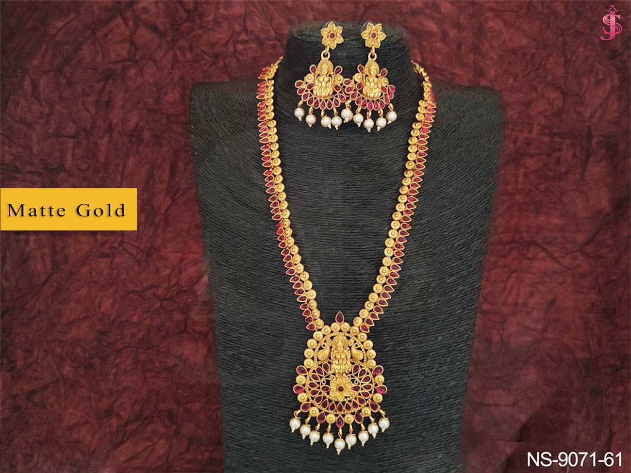 Laxmi Designer temple necklace