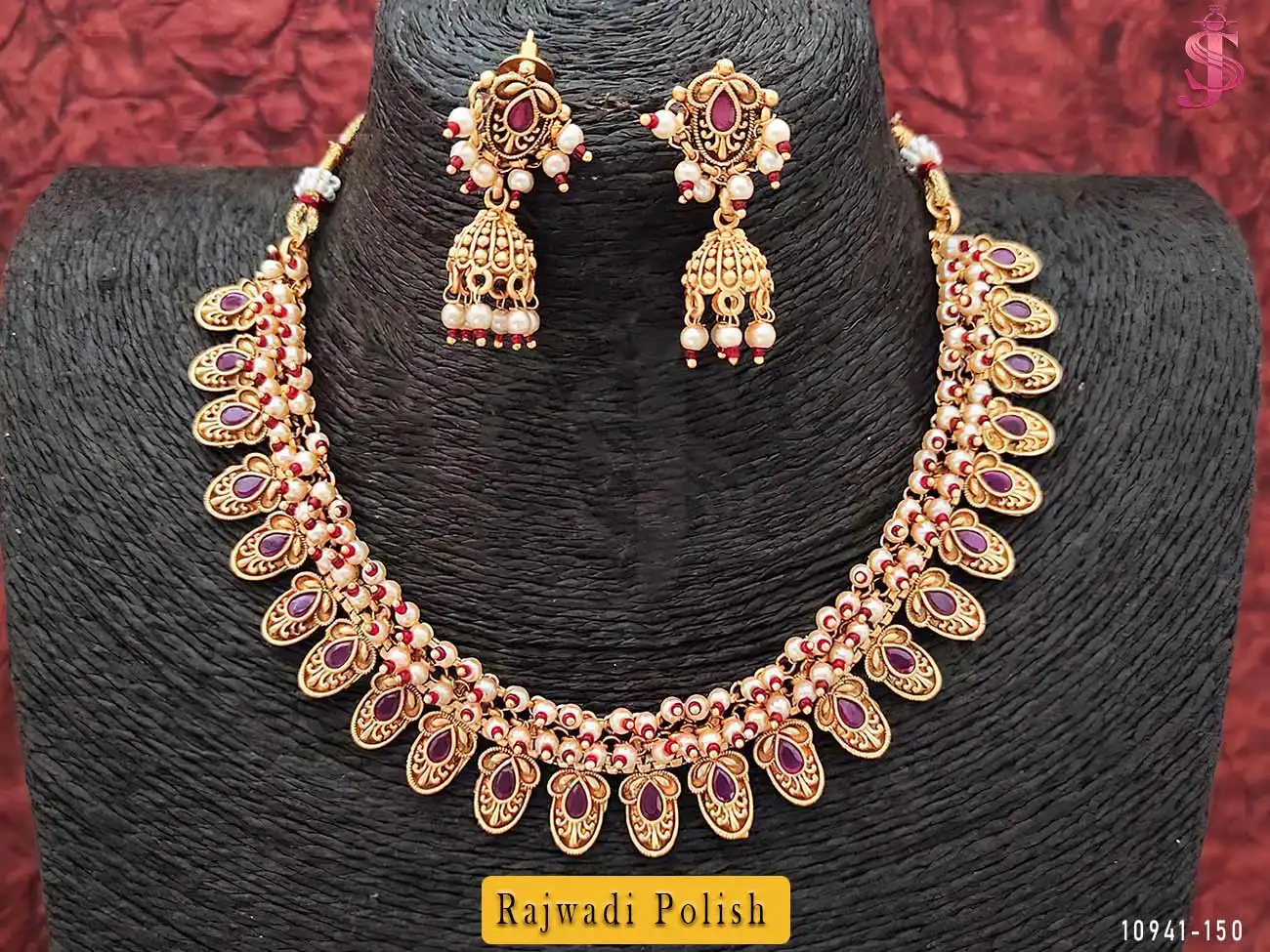Antique Rajwadi Polish Necklace Set