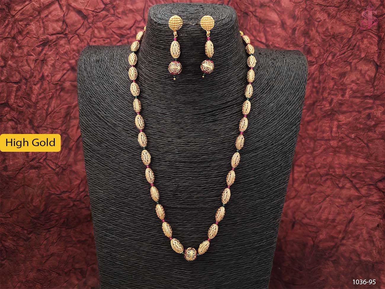 Long beaded antique mala