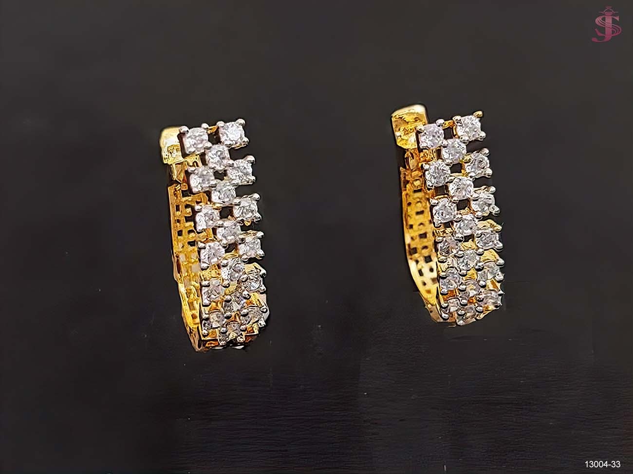 American diamond stud earring