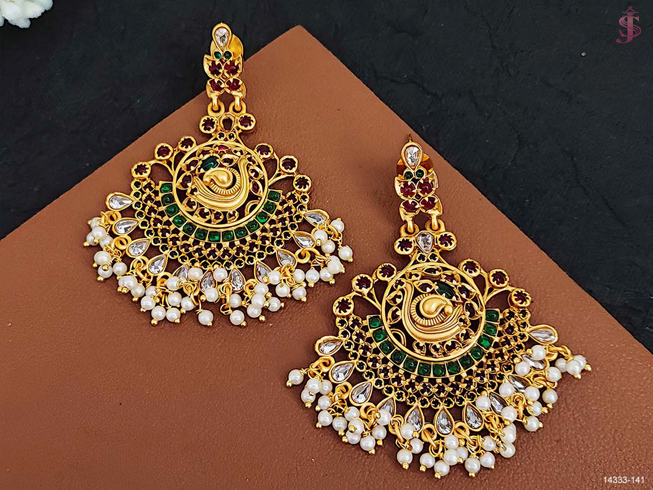 peacock earring