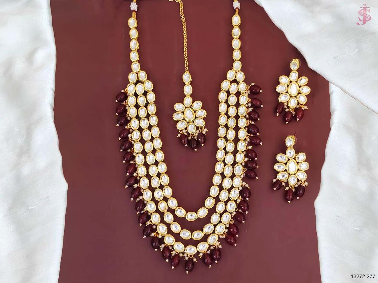 multy layer kundan necklace set