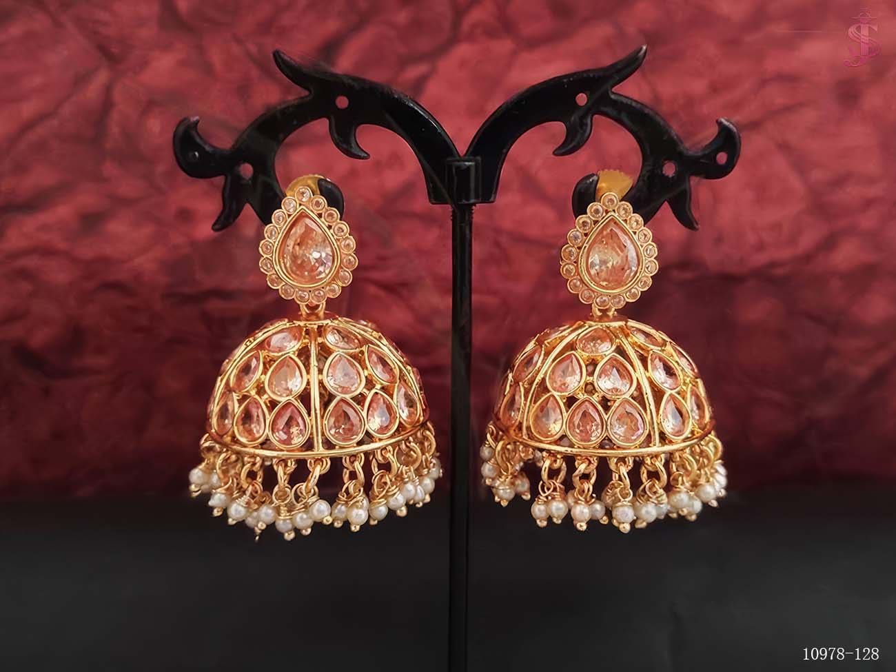 Bigh jhumka Antique Earring