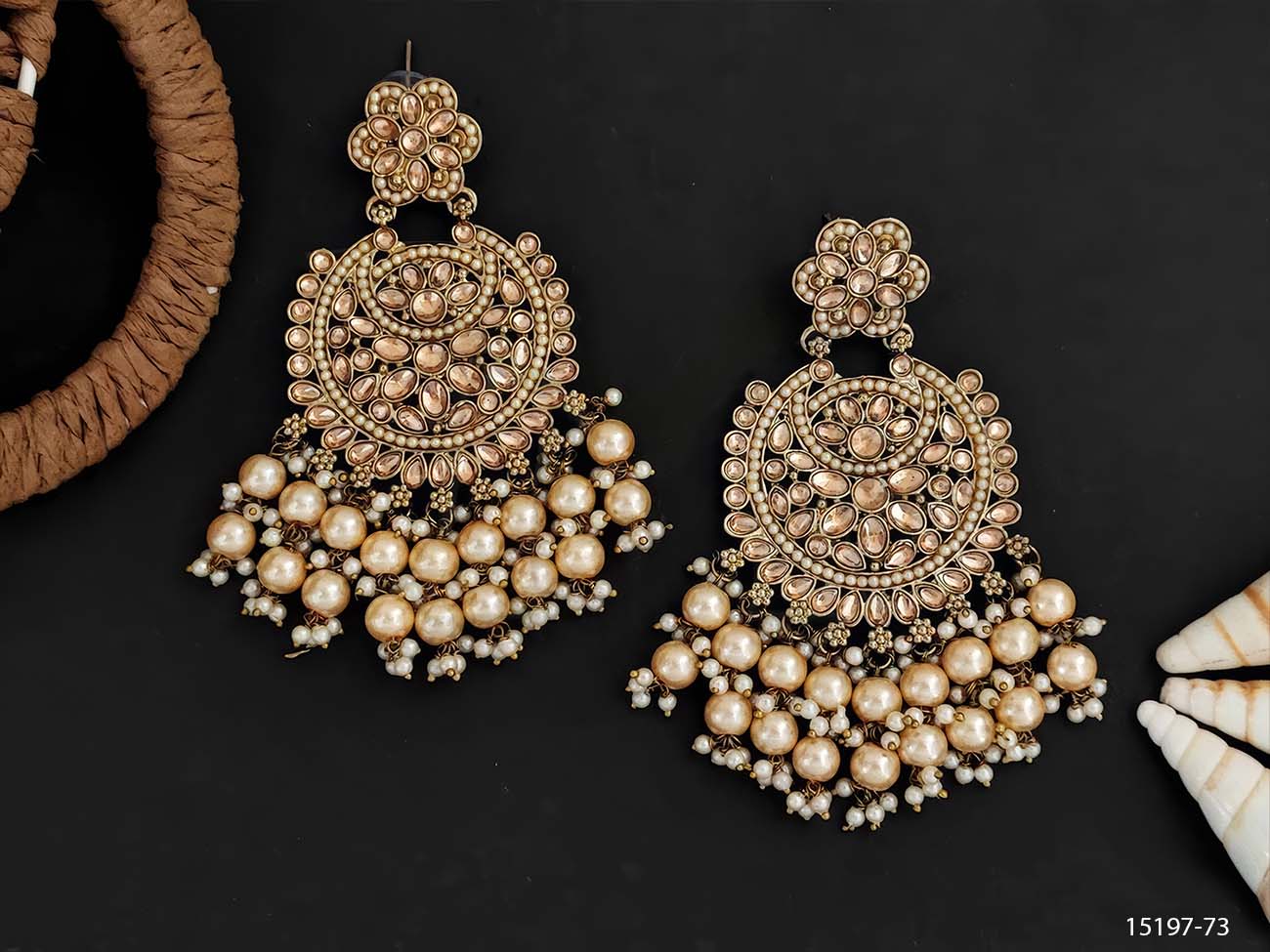 Antique Earrings – Full Stone Fancy