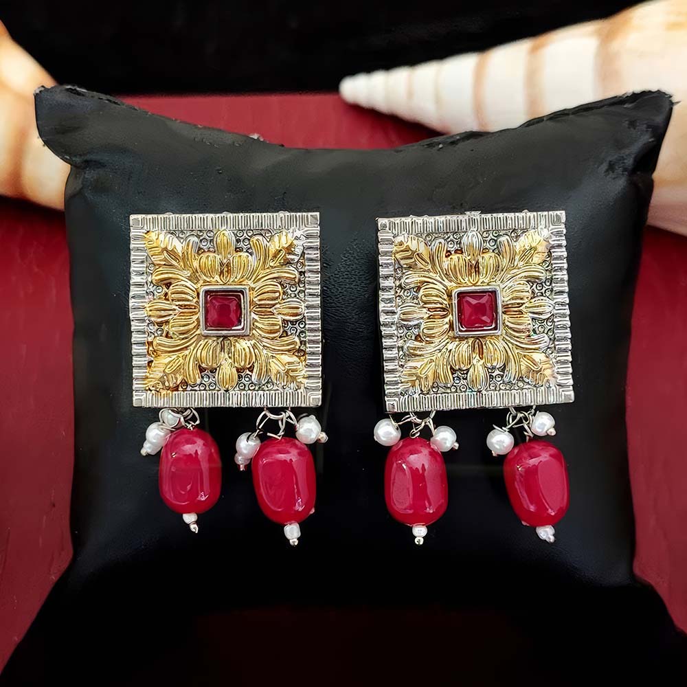 Beautiful Antique Two Tone Earring Set for Women & Girls Fancy Festive Party Earrings