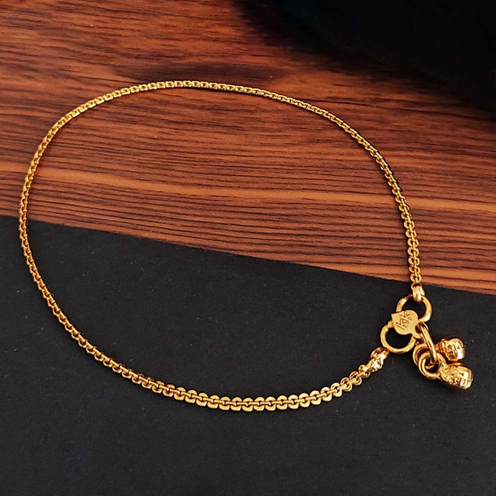Antique Jewellery High Gold Polish Fancy Classic Design Indian Traditional Wear Payal Set for Women & Girls | Bridal & Festive Party Wear Anklet