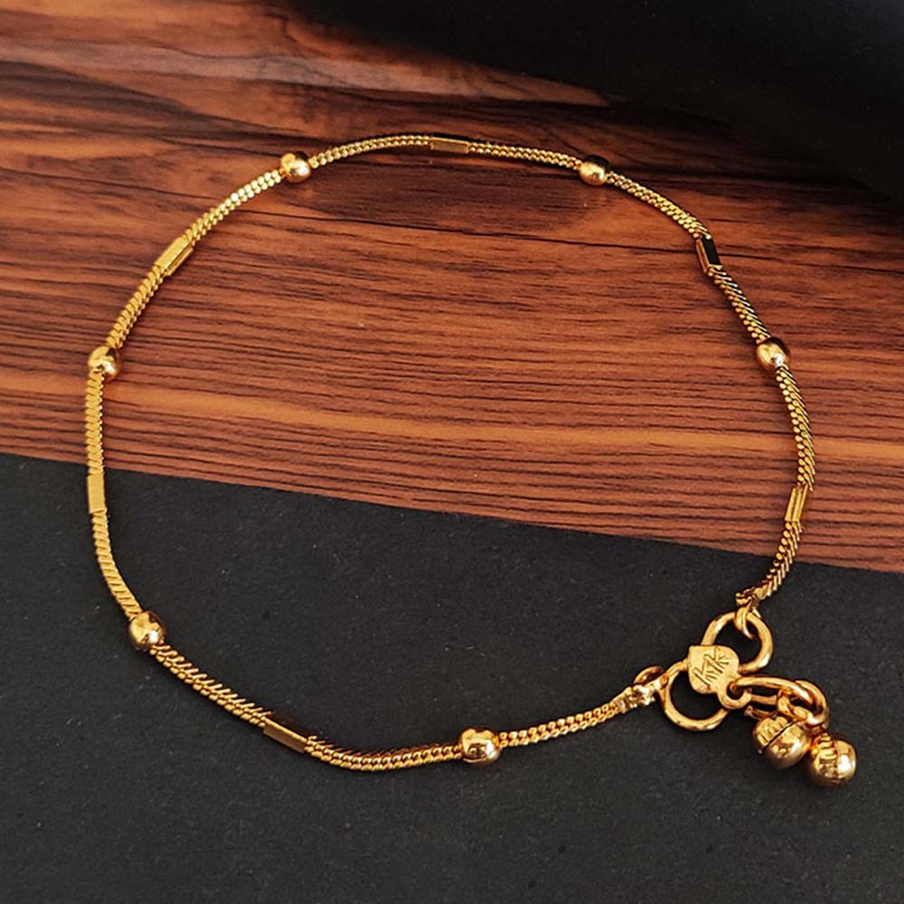 ndian Traditional Wear High Gold Polish Antique Jewellery Fancy Design Payal Set for Women & Girls | Bridal & Festive Party Wear Anklet