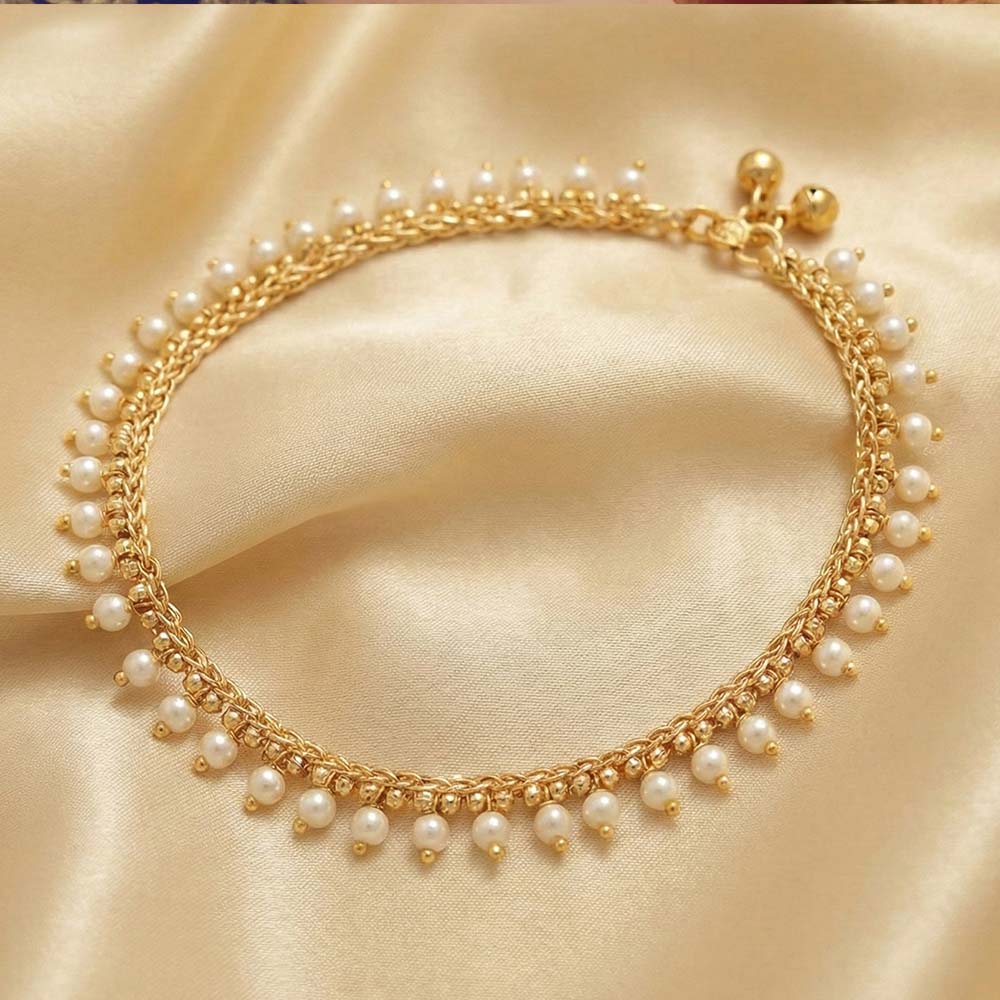 Premium High Gold Party Wear Payal for Women & Girls | Designer Gold‑Tone Anklet for Weddings, Receptions & Festive Functions